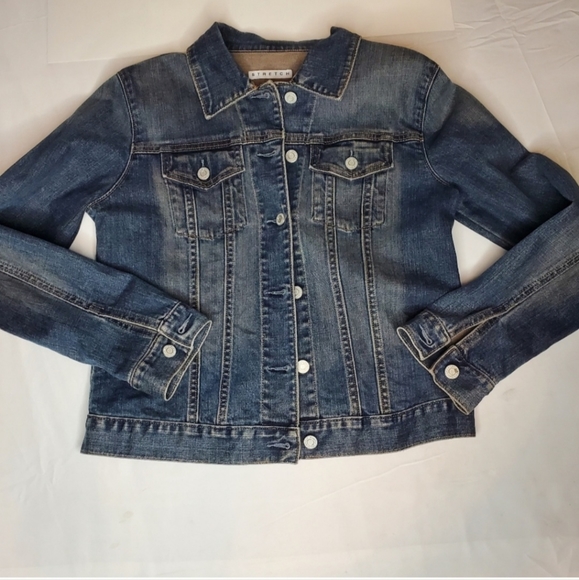 GAP Stretch Denim Jacket Sz M - Picture 1 of 8